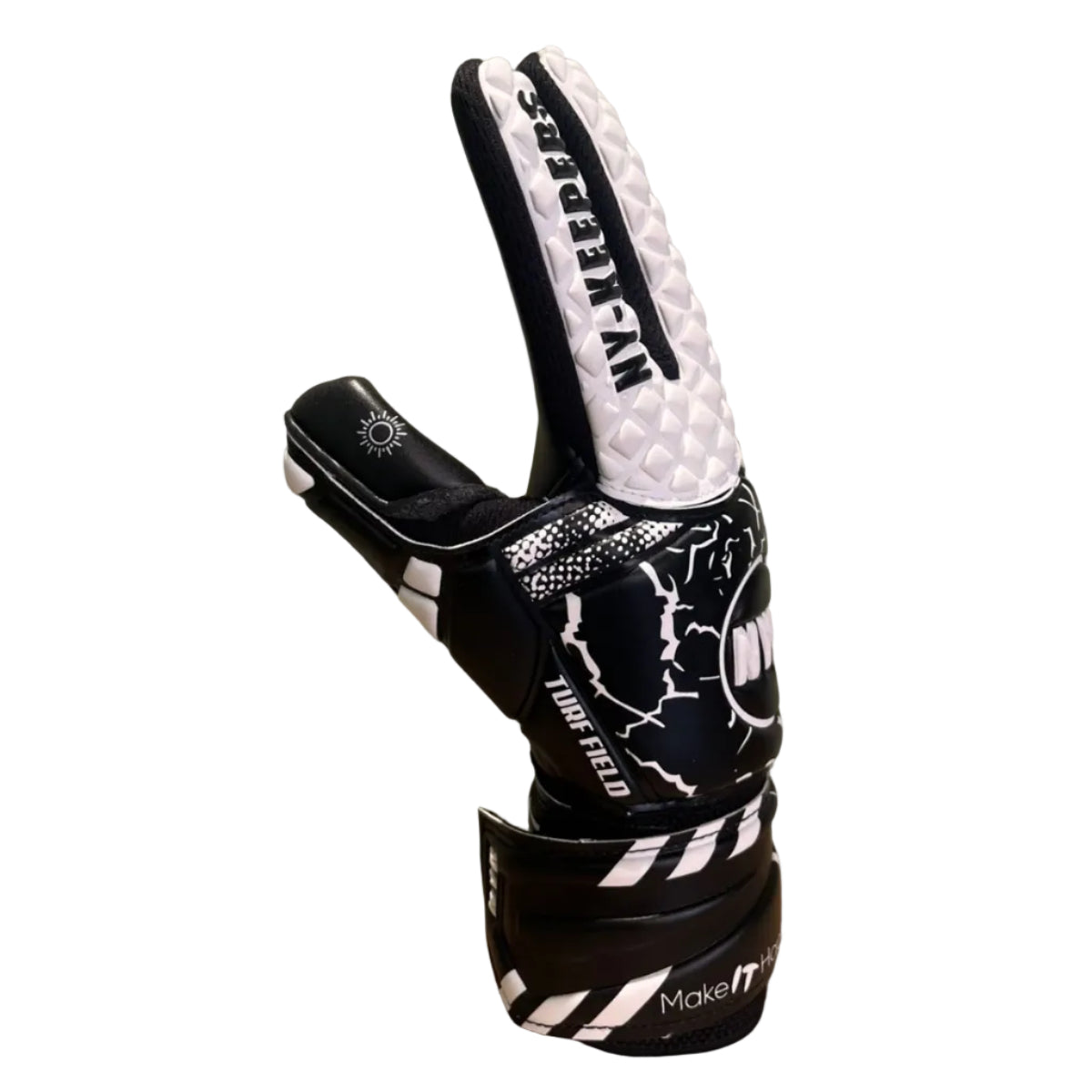 Guantes de arquero NYK RC12 Warrior Semipro - Negro