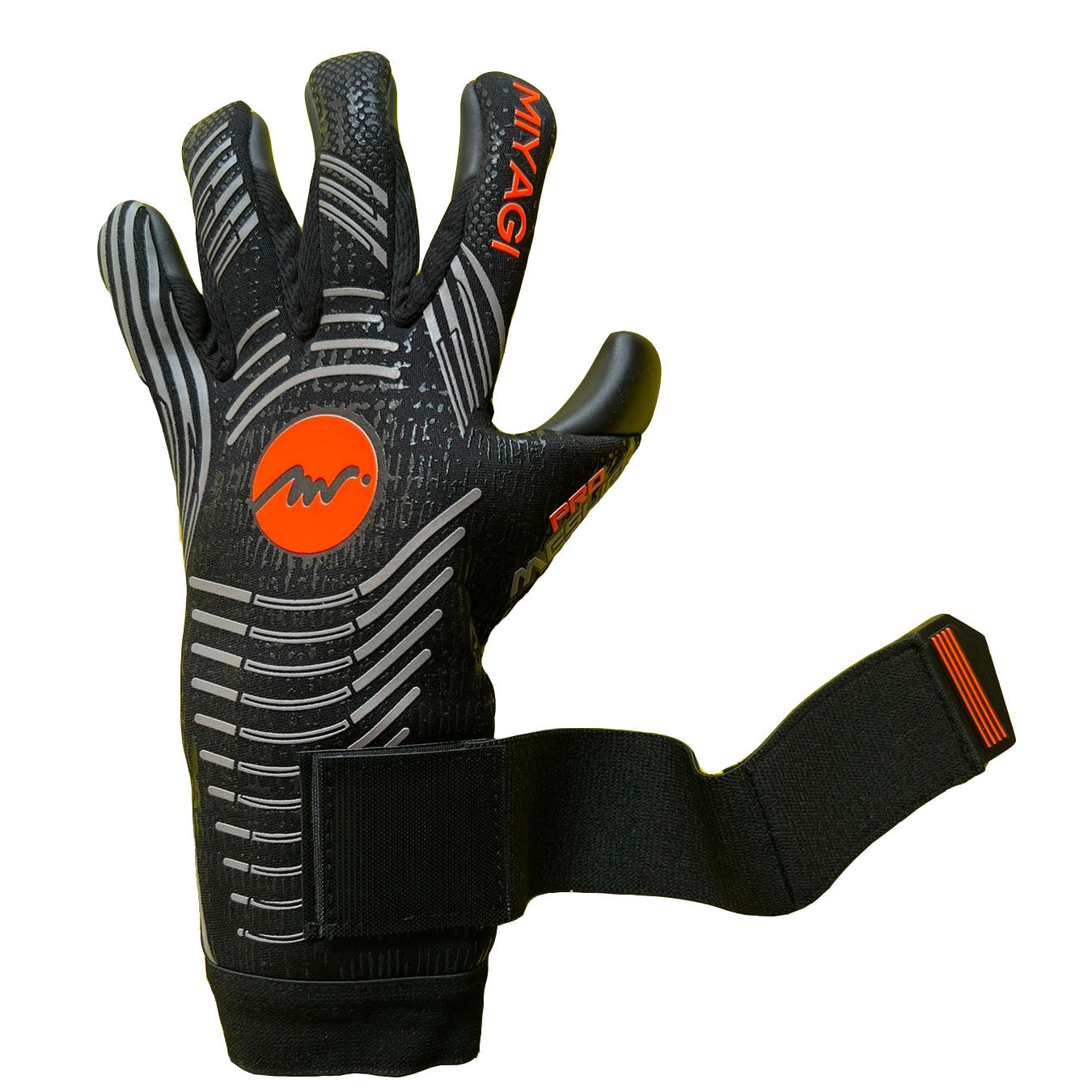 Guantes de arquero Miyagi Pro Meslier - Negro Naranja