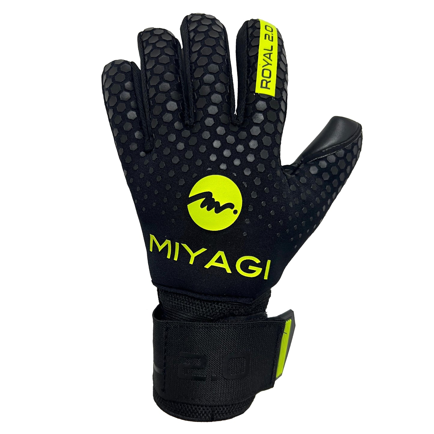 Guantes de arquero Miyagi Royal 2.0 - Negro/Verde