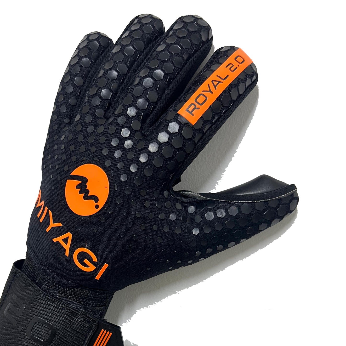 Guantes de arquero Miyagi Royal 2.0 - Negro/Naranja
