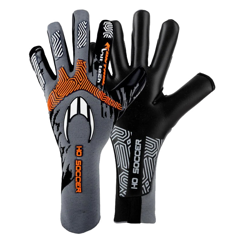 Guantes de arquero Ho Soccer SSG Kontrol Knit Tech Gris Naranja
