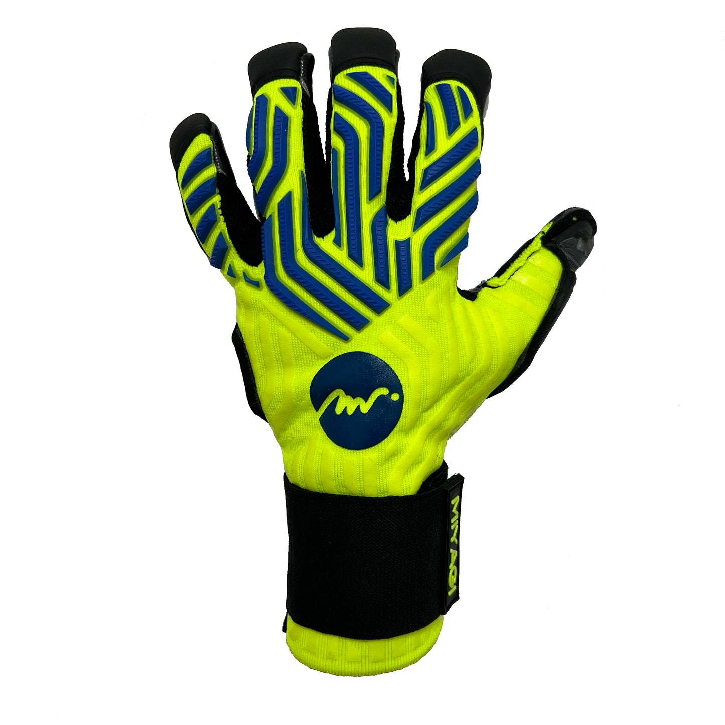 Guantes de arquero Miyagi Pro Grip - Amarillo Fosforescente