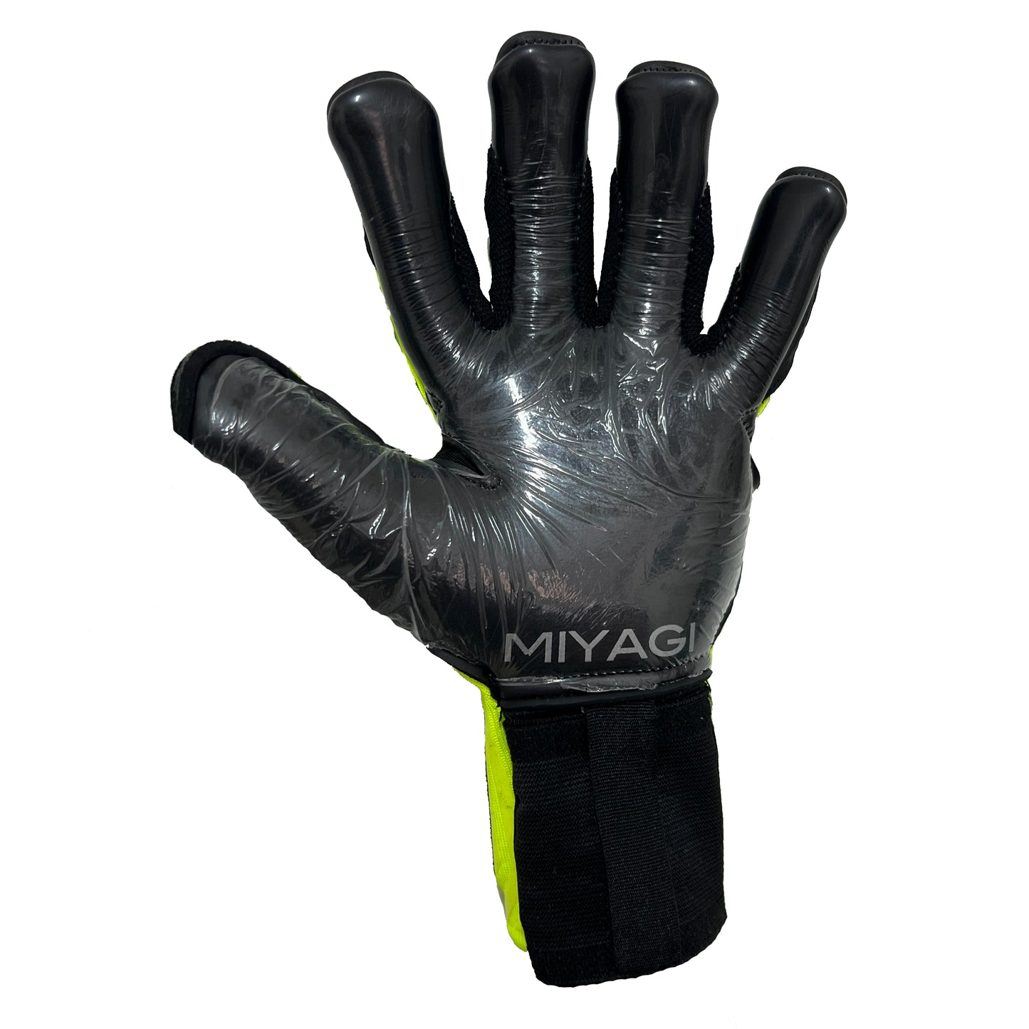 Guantes de arquero Miyagi Pro Grip - Amarillo Fosforescente