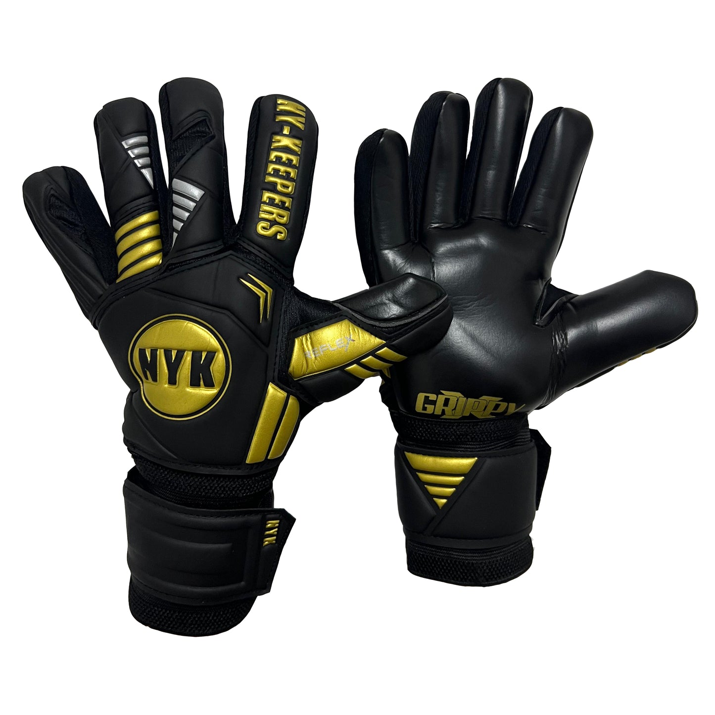 Guantes de arquero NYK Reflex Sunrise - Negro Dorado