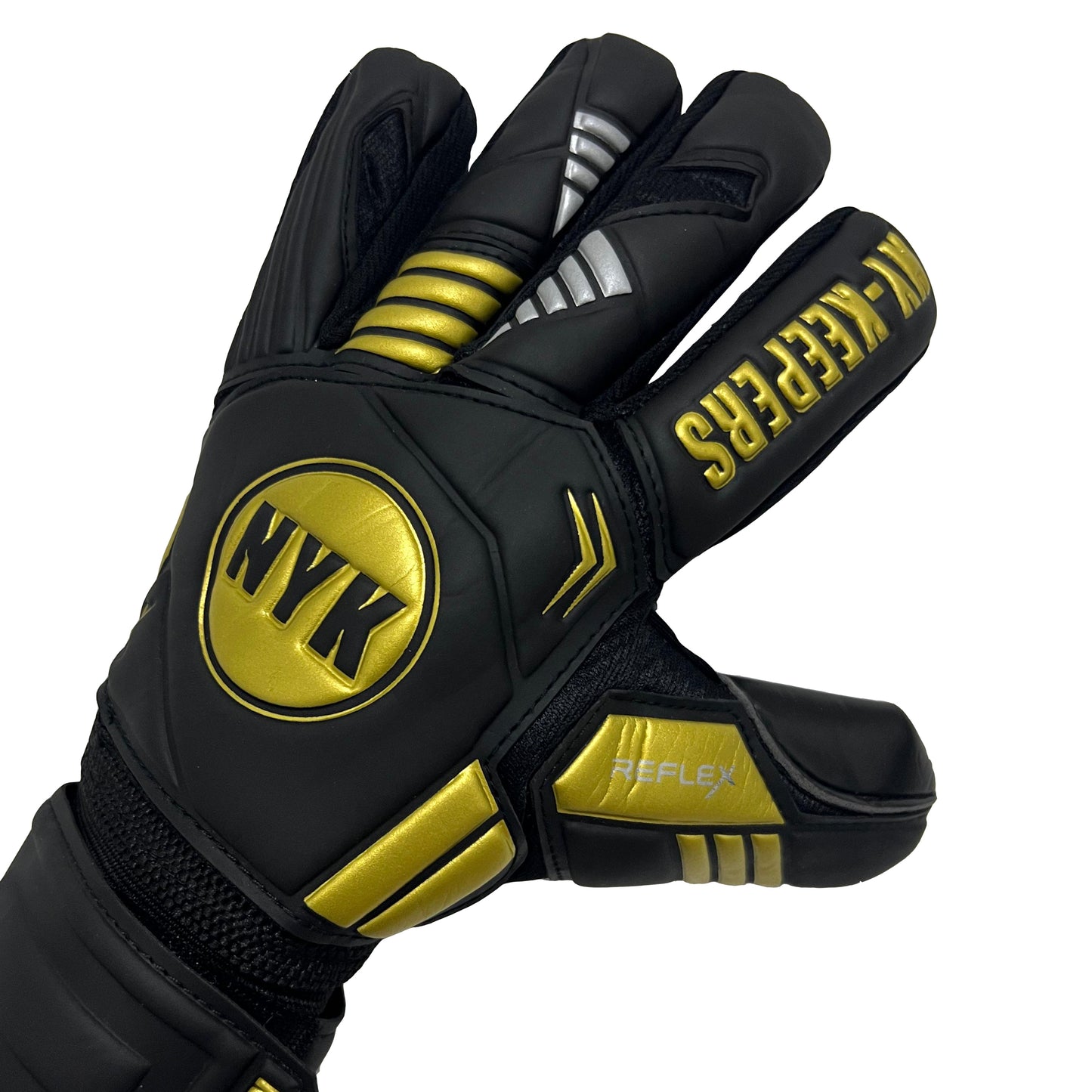 Guantes de arquero NYK Reflex Sunrise - Negro Dorado