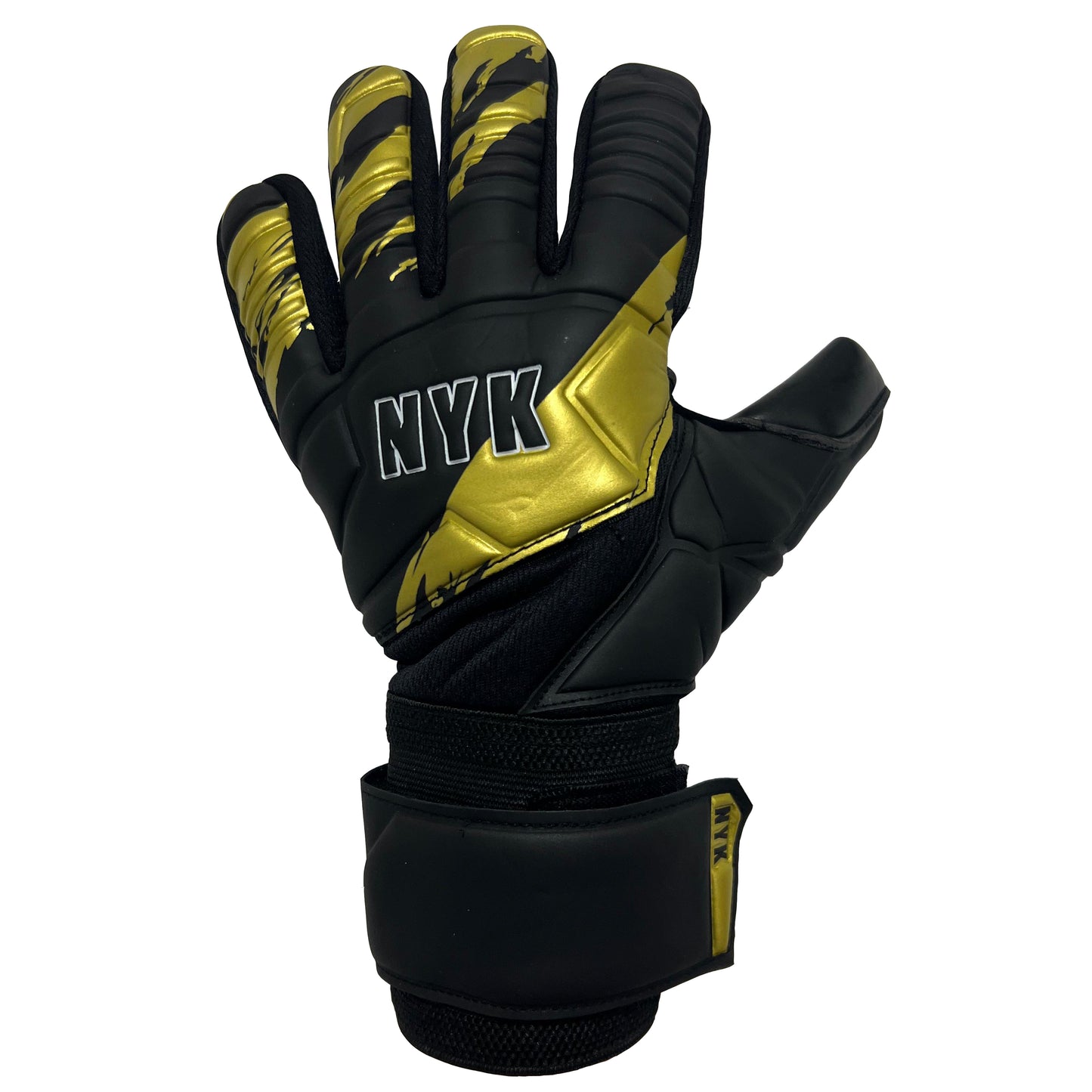 Guantes de arquero NYK RC12 Warrior Semi - Negro Dorado