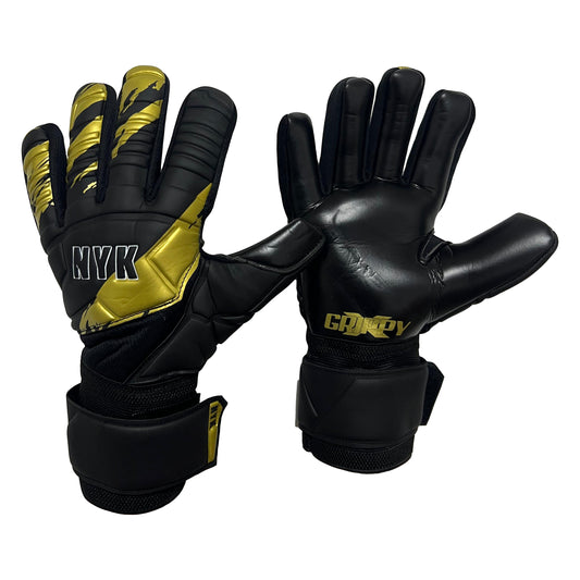 Guantes de arquero NYK RC12 Warrior Semi - Negro Dorado