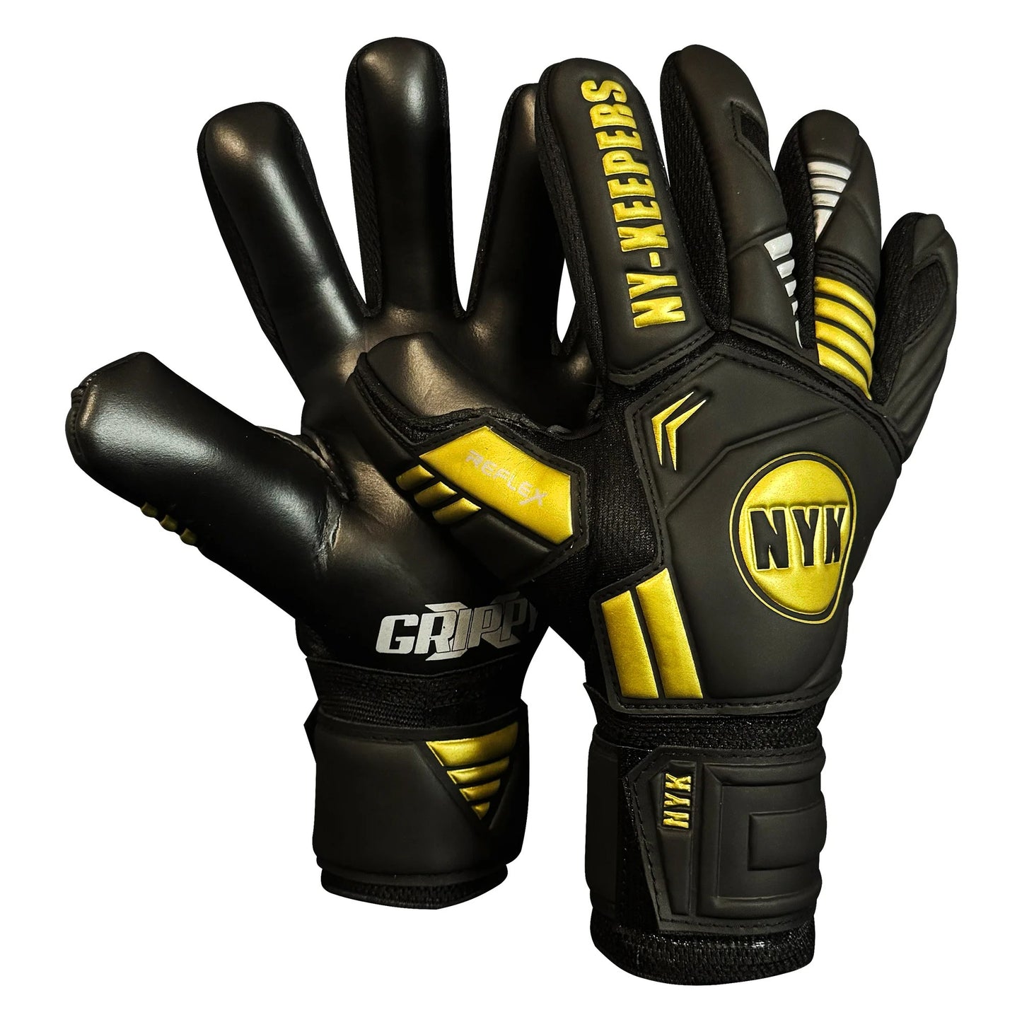 Guantes de arquero NYK Reflex Sunrise - Negro Dorado