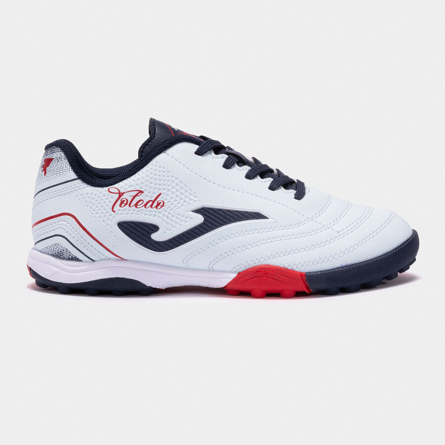 Tenis Guayos Joma Niños Grama Sintética Toledo JR W2505 - Blanco