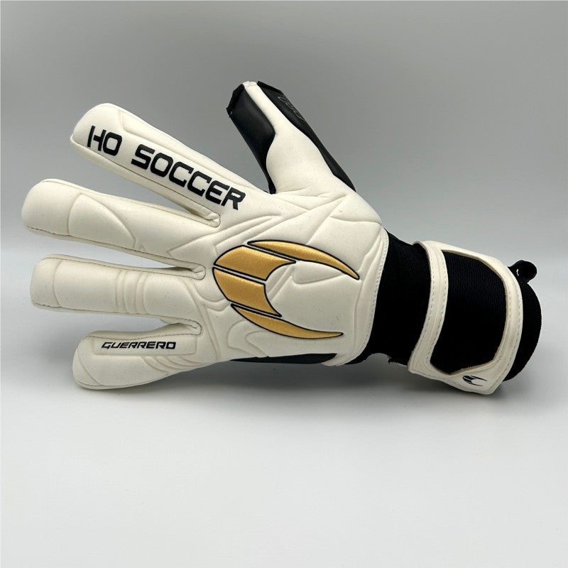 Guantes de arquero Ho Soccer Guerrero Pro NG Golden Team - Blanco Dorado