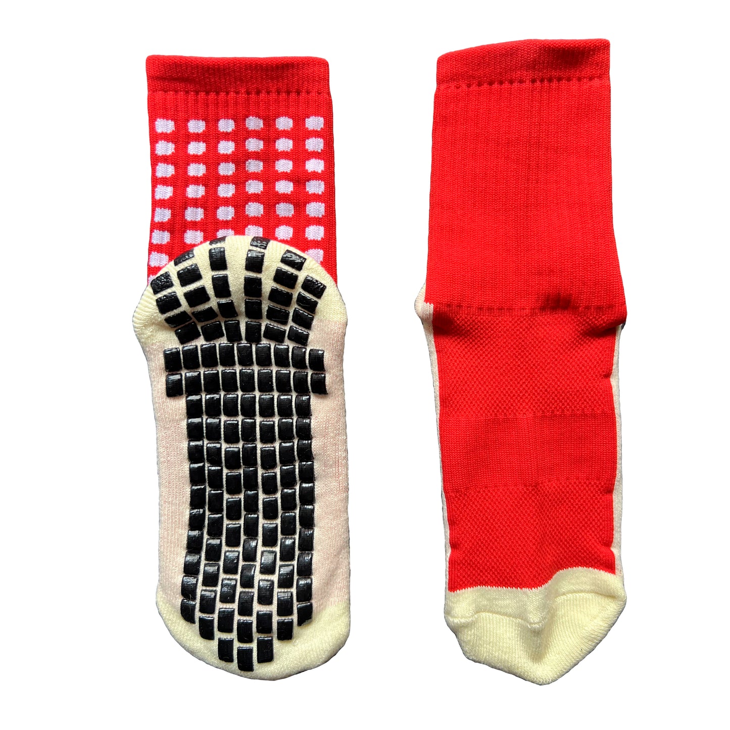 Medias Antideslizantes Cortas - Rojo