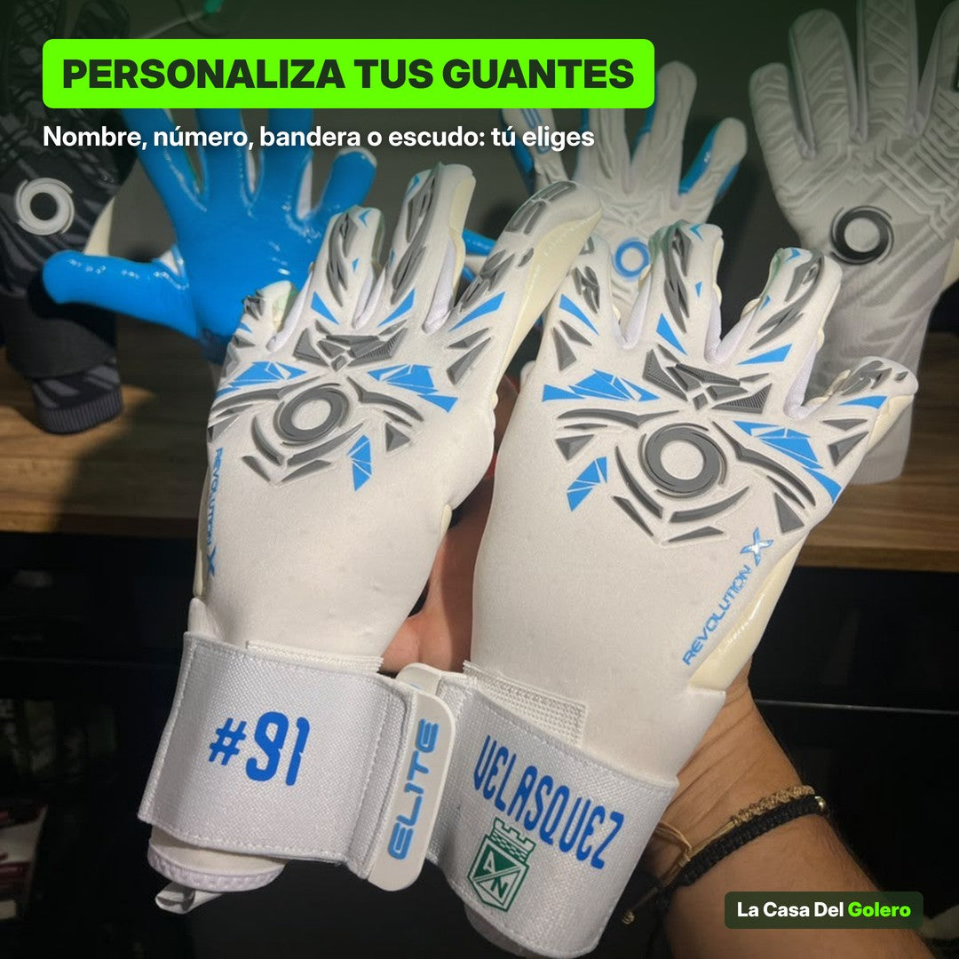 Guantes de arquero personalizados con número, apellido y escudo – La Casa Del Golero