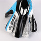 Guantes de arquero Ho Soccer Krotalus RN Blue - Negro Azul