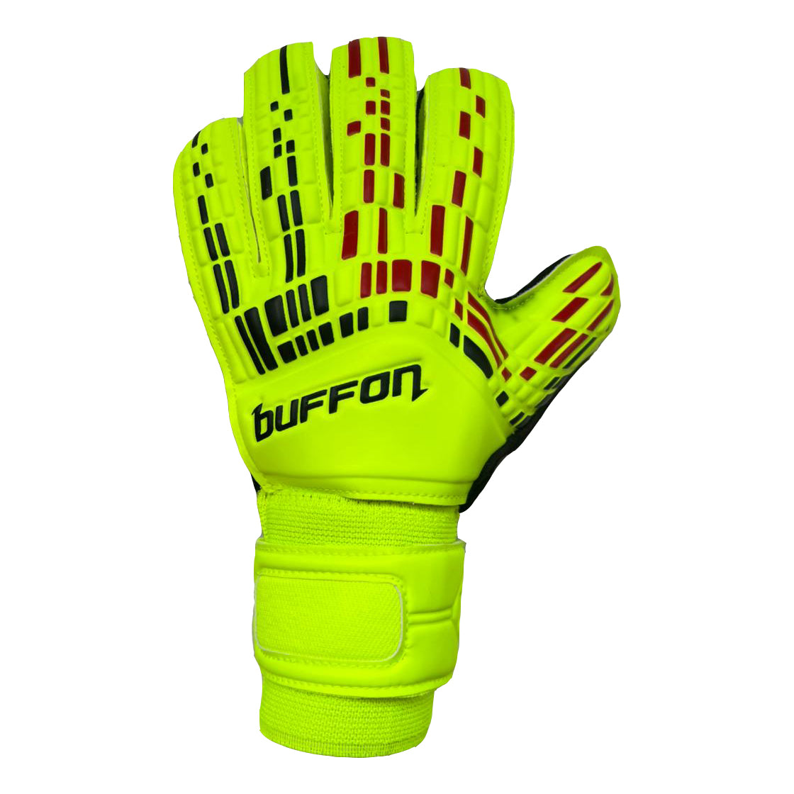 Guantes de arquero Buffon Pixel - Amarillo Fosforescente