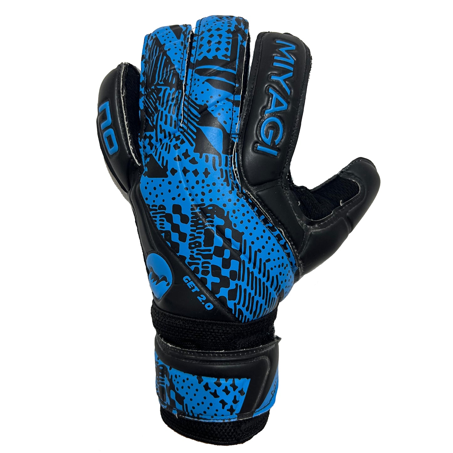 Guantes de arquero Miyagi Get 2.0 Sin Varillas - Azul