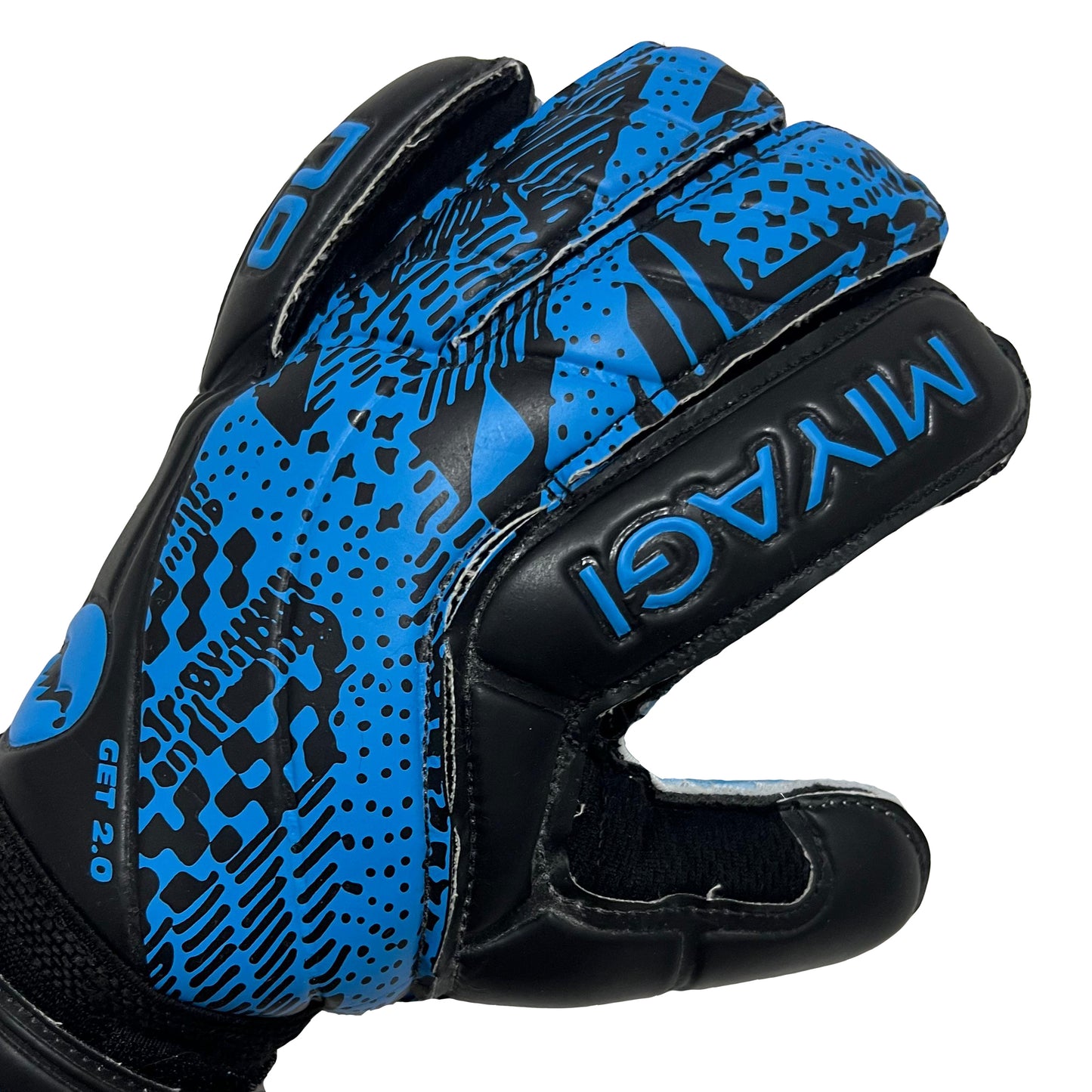 Guantes de arquero Miyagi Get 2.0 Sin Varillas - Azul
