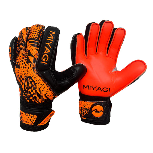 Guantes de arquero Miyagi Get 2.0 Sin Varillas - Naranja