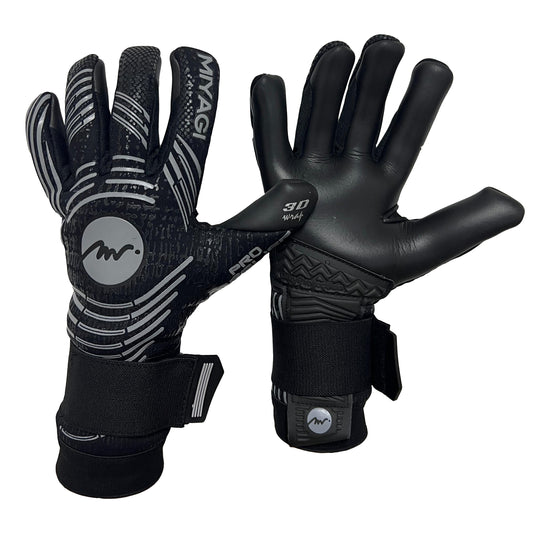 Guantes de arquero Miyagi Pro Meslier - Gris Palma Negra