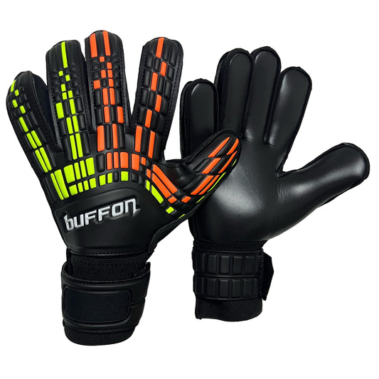 Guantes de arquero Buffon Pixel - Negro Naranja Amarillo