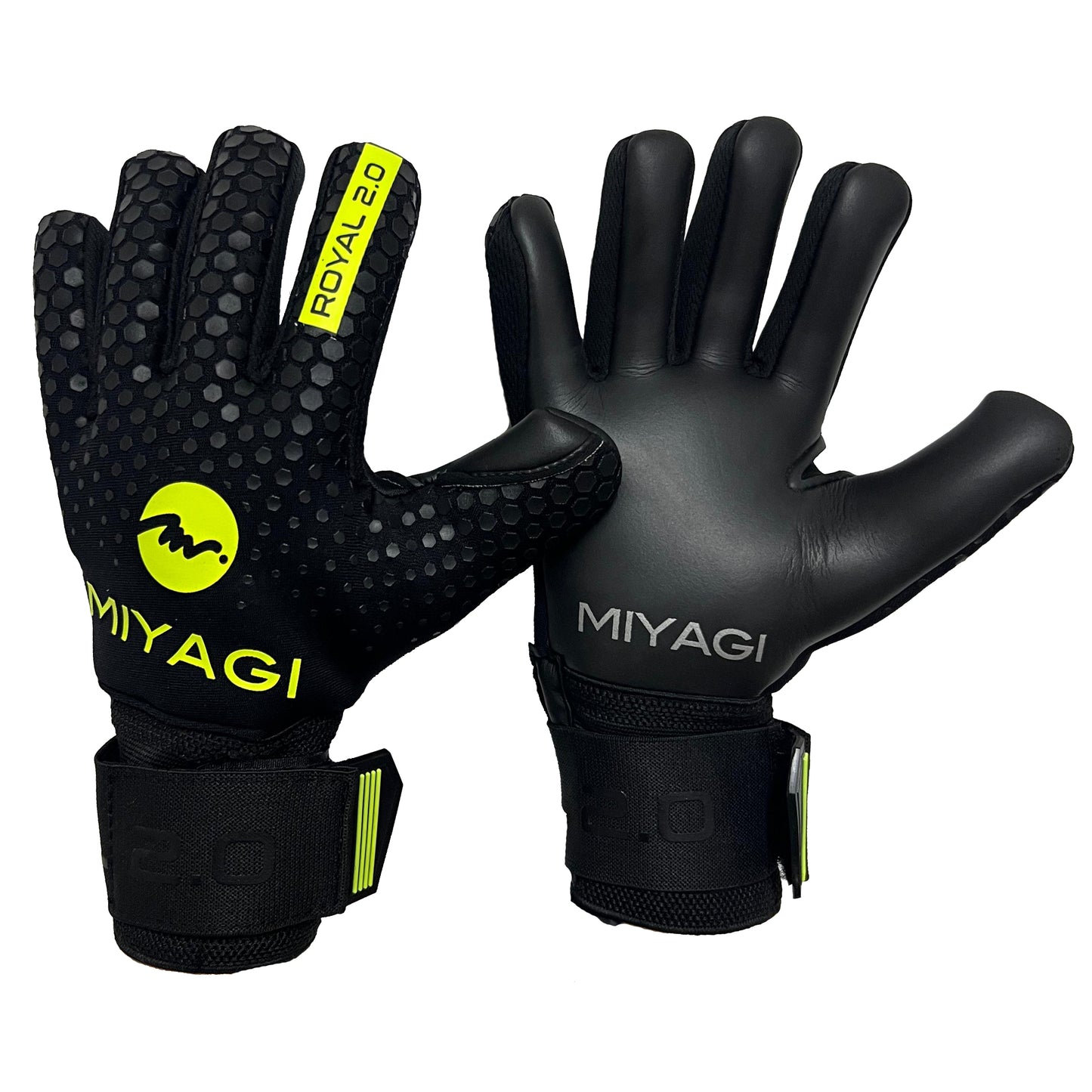 Guantes de arquero Miyagi Royal 2.0 - Negro/Verde