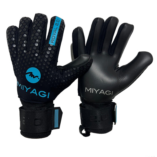 Guantes de arquero Miyagi Royal 2.0 - Negro/Azul