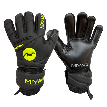 Guantes de arquero Miyagi Shadow - Negro Amarillo