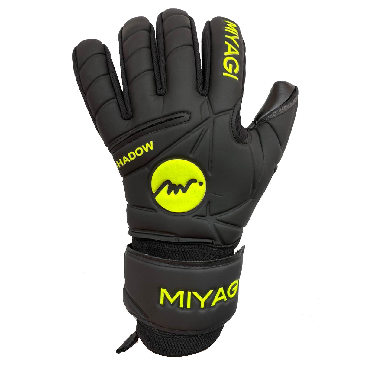 Guantes de arquero Miyagi Shadow - Negro Amarillo