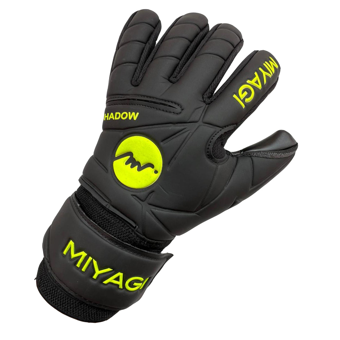 Guantes de arquero Miyagi Shadow - Negro Amarillo