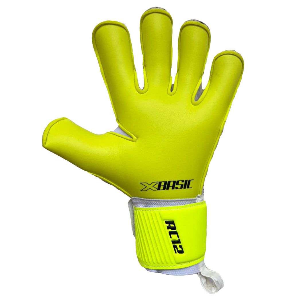 Guantes de arquero NYK RC12 PRO - Blanco Amarillo Neón