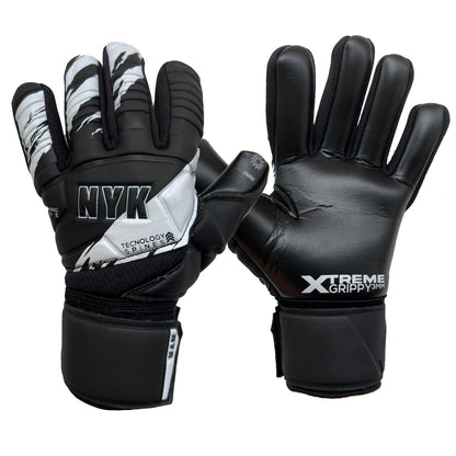 Guantes de arquero NYK Warrior Grippy Semi - Negro Blanco