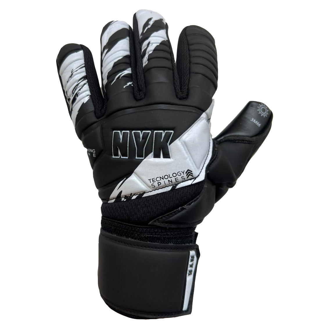 Guantes de arquero NYK Warrior Grippy Semi - Negro Blanco