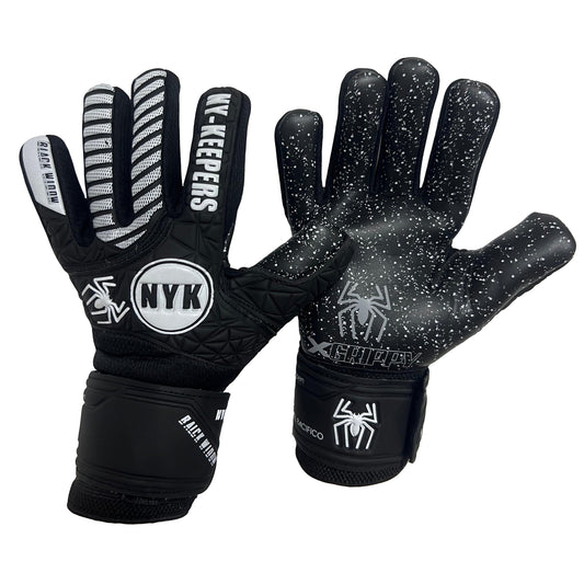 Guantes de arquero NYK Black Widow NIÑOS Negro