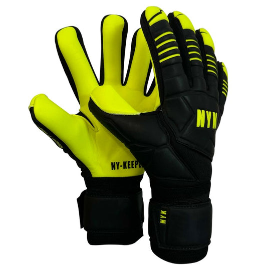 Guantes de arquero NYK Warrior Grippy - Negro/Amarillo