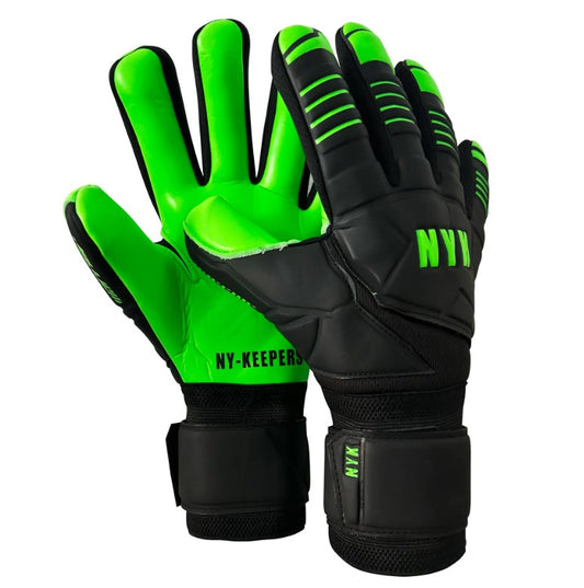 Guantes de arquero NYK Warrior Grippy - Negro/Verde