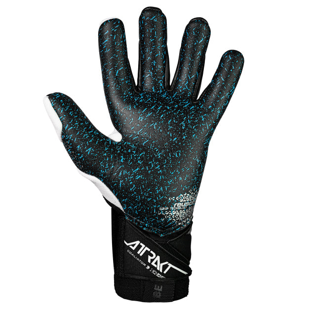 Guantes de arquero Reusch Attrakt Freegel Fusion Goaliator Negro/Blanco