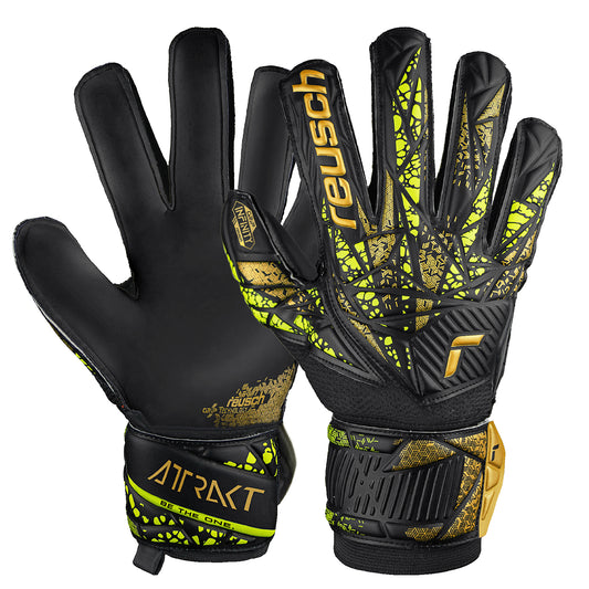 Guantes de arquero Reusch Attrakt Infinity Antifracturante - Negro