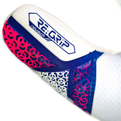Guantes de arquero Reusch Attrakt Re:Grip NC Junior - Blanco Morado