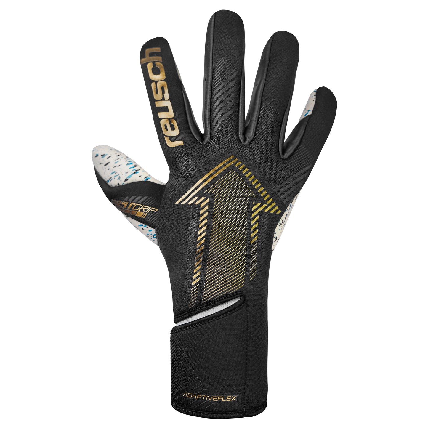 Guantes de arquero Reusch Fastgrip Fusion - Negro/Dorado