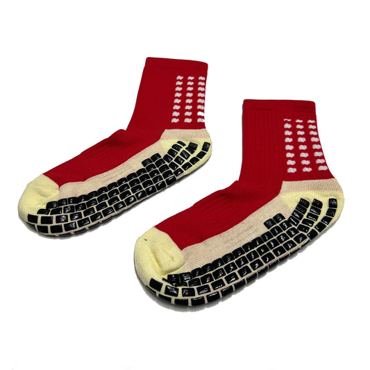 Medias Antideslizantes NIÑOS Cortas - Rojo
