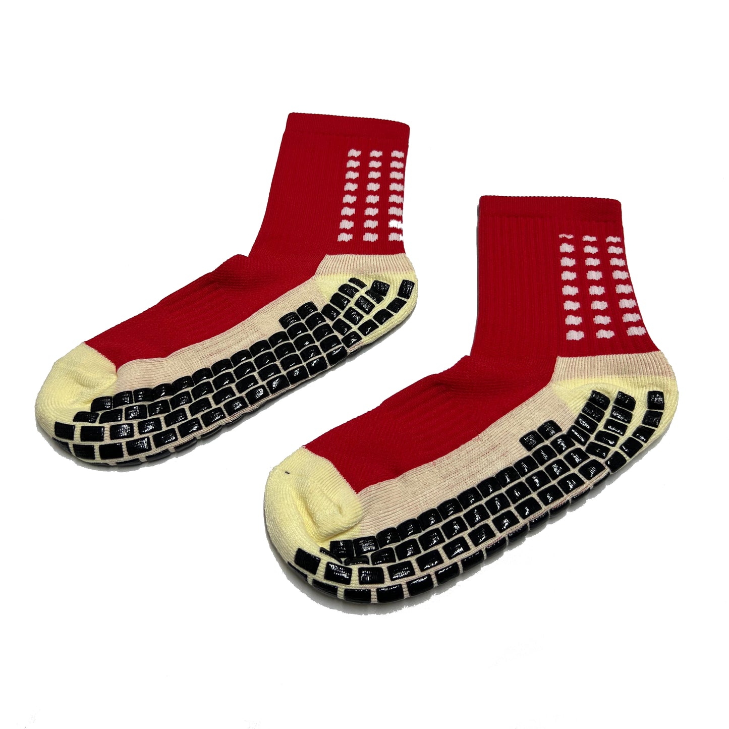 Medias Antideslizantes Cortas - Rojo