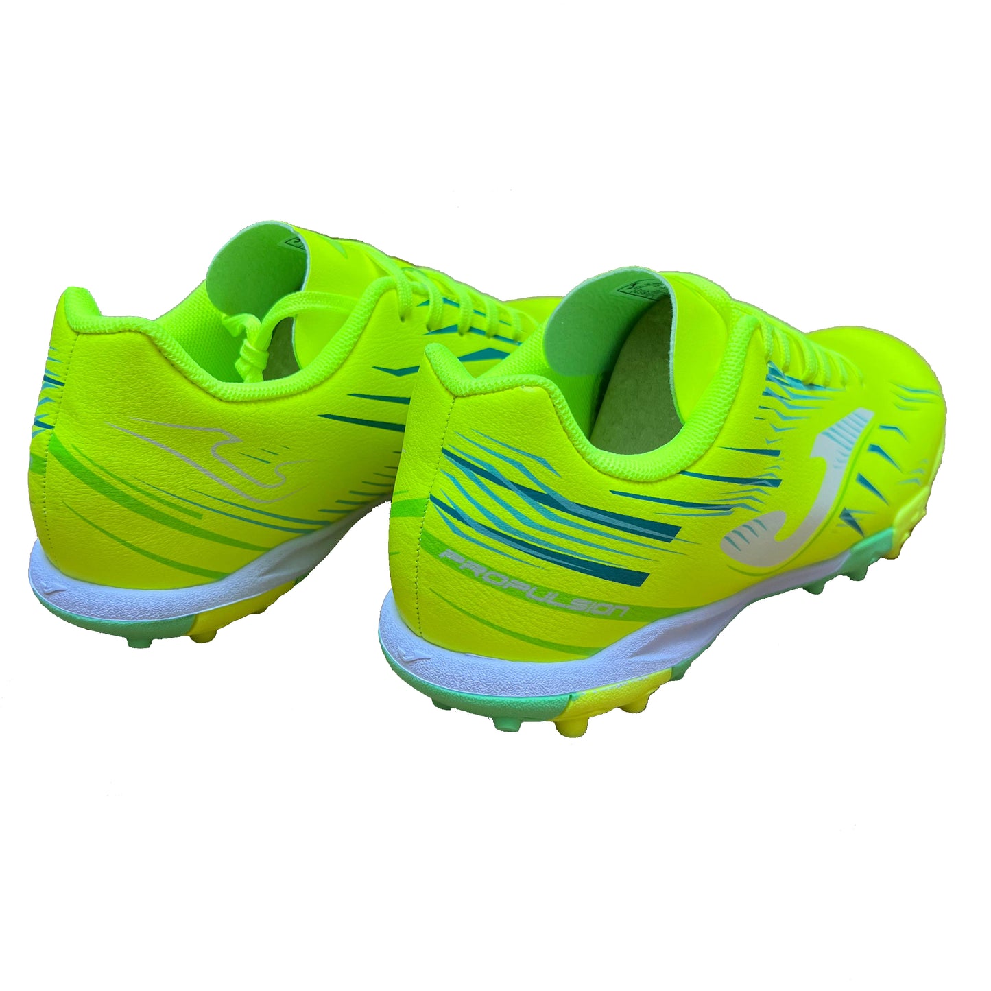 Tenis Guayos Joma Niños Grama Sintética Propulsion JR 2509 - Amarillo Fosforescente