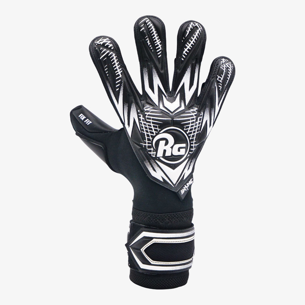 Guantes de arquero RG Samurai Black CHR- Negro Blanco