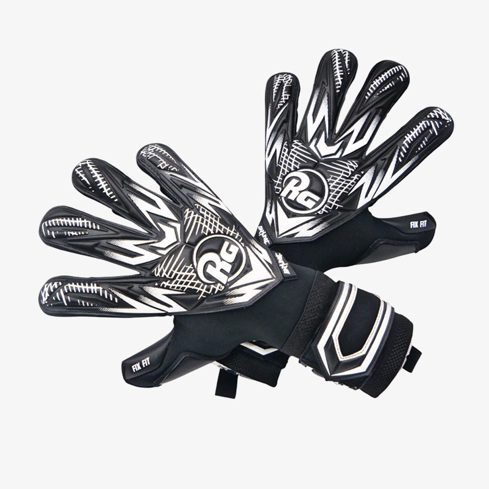 Guantes de arquero RG Samurai Black CHR- Negro Blanco