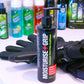 Acondicionador de látex GloveGlu Moisturise + Grip – en uso