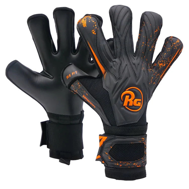Guantes de arquero RG Aspro Blackout 26 - Negro Naranja