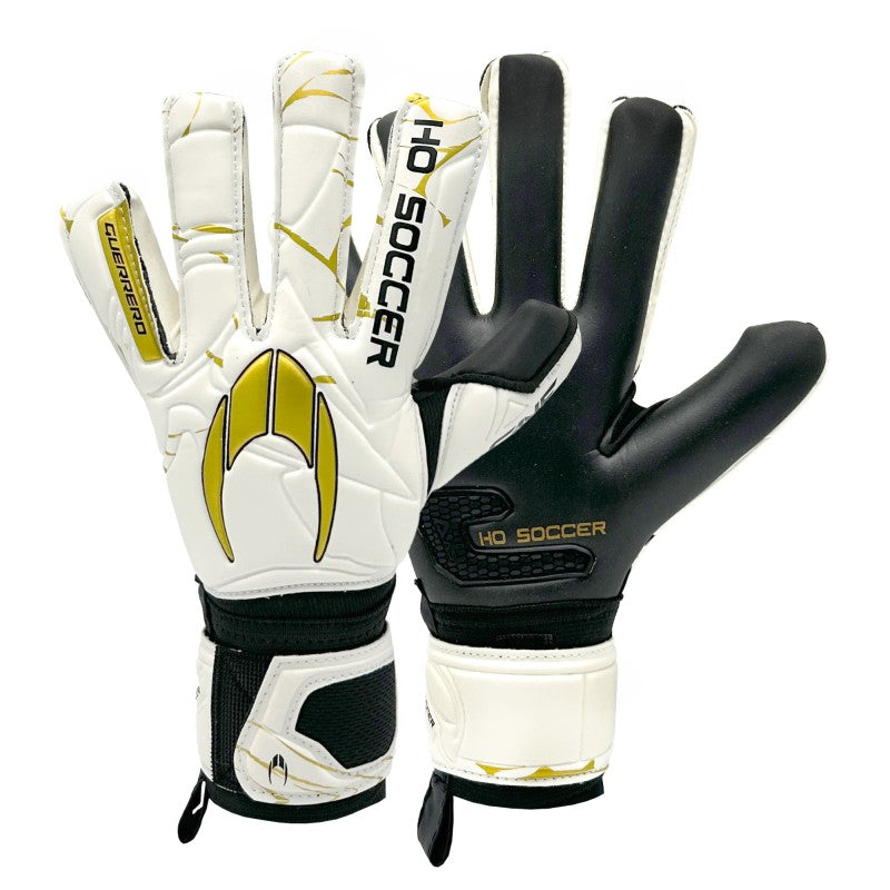 Guantes de arquero Ho Soccer Guerrero One NG Golden Team - Blanco Dorado