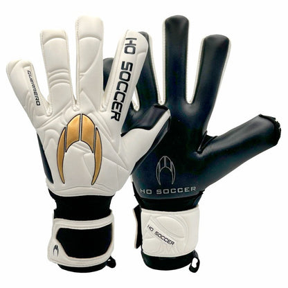 Guantes de arquero Ho Soccer Guerrero Pro NG Golden Team - Blanco Dorado
