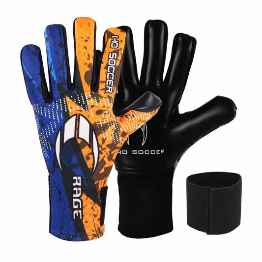Guantes de arquero Ho Soccer Rage Plus Electric Naranja Azul