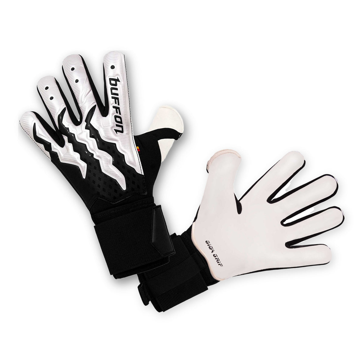 Guantes de arquero Buffon Cerbero Blanco – los dos guantes