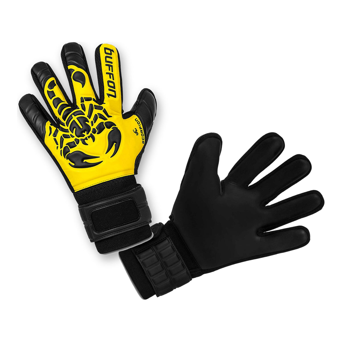 Guantes de arquero Buffon Escorpión Amarillo – los dos guantes